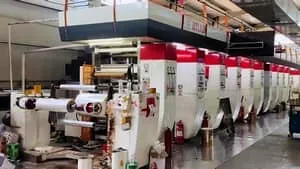 Hot-melt adhesive label printing