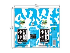Shrink sleeve labels for coconut juice bottles