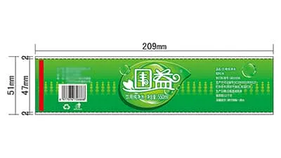 Label for drinking water bottle label